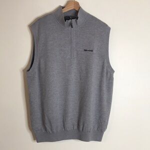 Fairways and greene merino wool quarter zip vest size XL